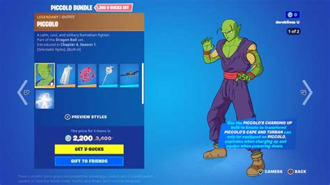 How to get the Piccolo skin in Fortnite - Gamepur