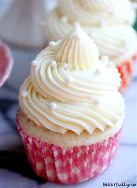 White Wedding Cake Cupcakes | Table for Two® by Julie Chiou