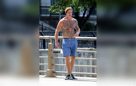 Cameron Douglas Shows Off Tattoos During Shirtless Run In NYC