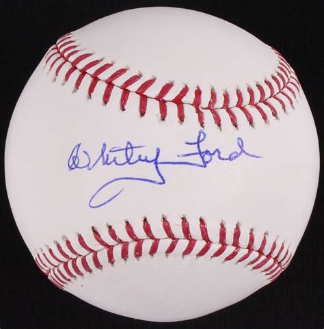 Whitey Ford Signed OML Baseball (JSA COA & Autograph Reference COA ...