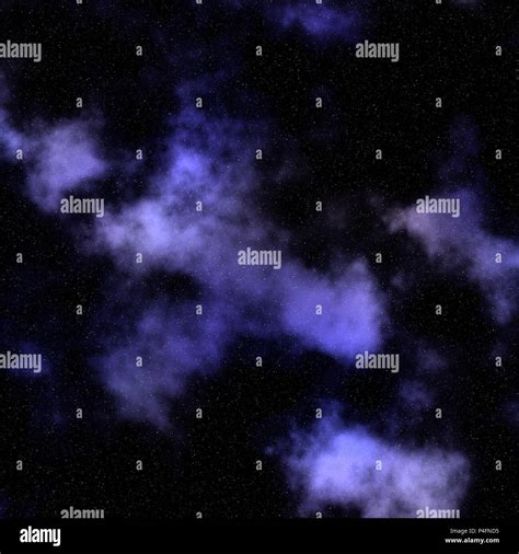 3D render of a night sky with stars and nebula Stock Photo - Alamy