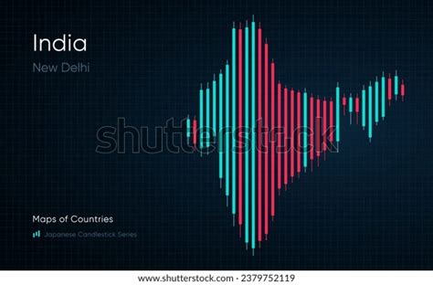 India Bharat Map Shown Chart Bars Stock Vector (Royalty Free ...