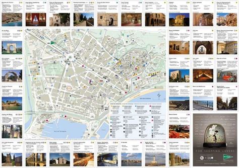 Large detailed tourist map of Tarragona | Tourist map, Tarragona, Tourist