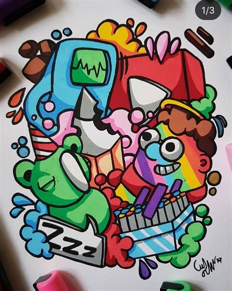 Pin by Exarchmike on inspiration | Doodle art designs, Graffiti doodles, Doodle art drawing