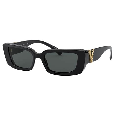 Versace - Sunglasses Versace Virtus Rectangular - Black - Sunglasses - Versace Eyewear - Avvenice