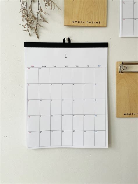 2023 Simple Year Planner Calendar Wall Hanging Calendar - Etsy Canada