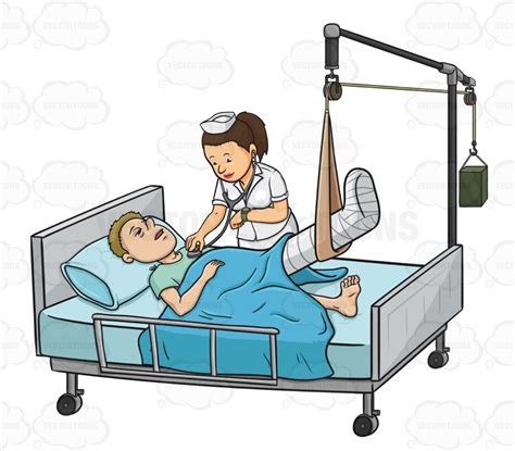 Images Nurse Taking Care Of Patient Cartoon - ClipArt Best