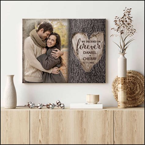 Customized Wedding Gifts For Couple We Decided On Forever Canvas Print ...