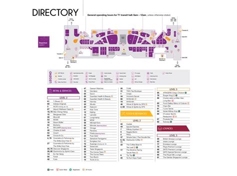 Changi Airport Singapore (SIN) Terminal Maps, Shops, Restaurants, Food ...