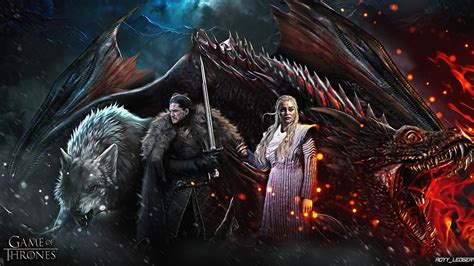 🔥 Download Jon Snow And Daenerys Targaryen Cool Got Wallpaper By Royy ...