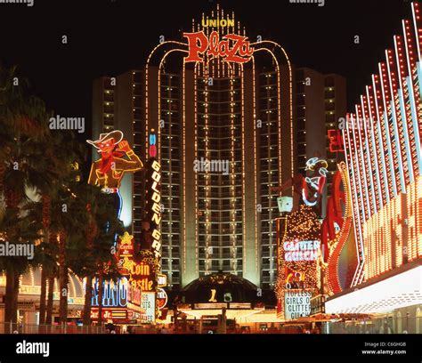 The Plaza Hotel & Casino, Downtown Las Vegas, Nevada, United States of America Stock Photo - Alamy