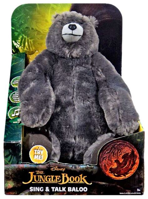 Disney The Jungle Book 2016 Movie Baloo Sing Talk Plush Jakks Pacific - ToyWiz