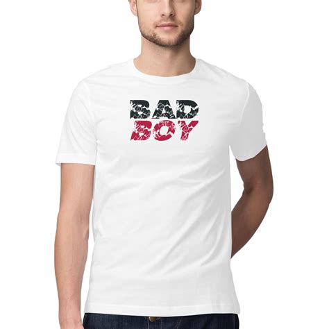 BAD BOY WHITE, Funny T-shirt quotes and sayings - Manmarzee