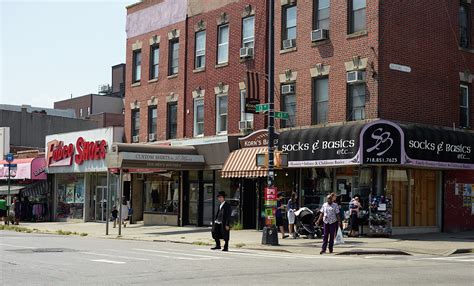 Street scene in Boro Park (often spelled Borough Park) neighborhood in ...