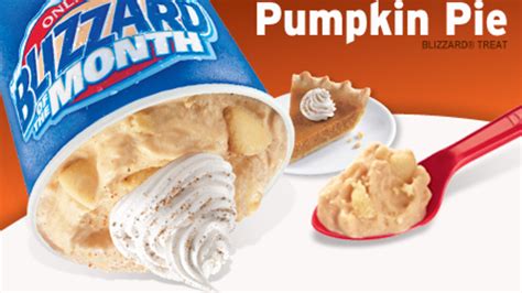 Pumpkin Pie Blizzard kicks off fall season