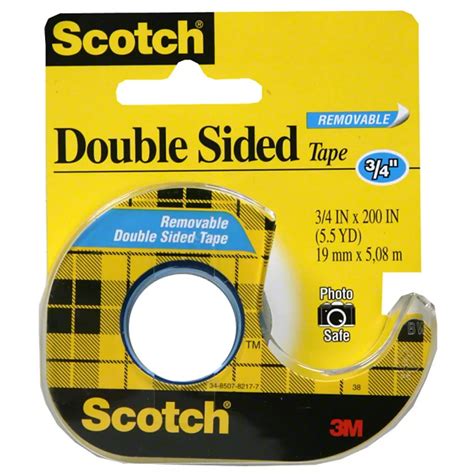 Scotch Removable Double Sided Tape .75x200 in - Shop School & Office Supplies at H-E-B