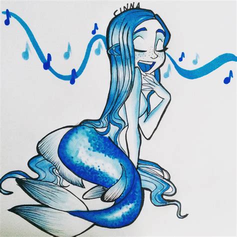 Blue Singing Mermaid/ Siren by Nashiix on DeviantArt