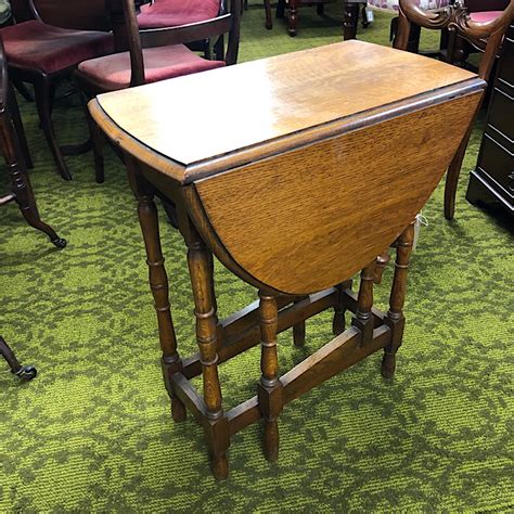 Small Oak Oval Drop-Leaf Table | Treasure Trove Antiques, Castlebridge, Wexford | Antique ...