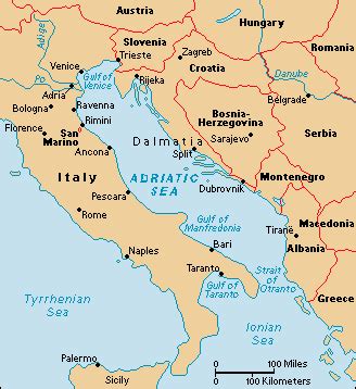 Map Of Italy And Croatia - Share Map