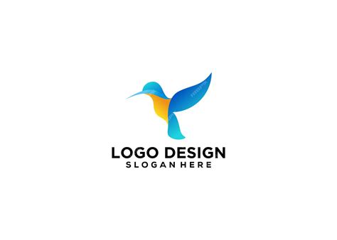 Premium Vector | Blue bird logo template