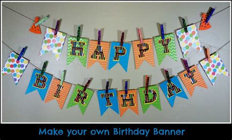 Make your own Birthday Pennant Banner - A Sparkle of Genius