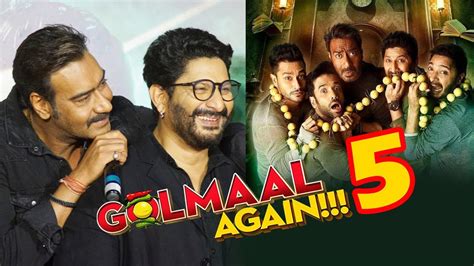 Ajay Devgn ने की Golmaal 5 की Announcement | Golmaal Again Trailer Launch - YouTube