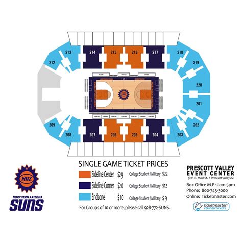 Phoenix Suns Stadium Seating Chart : Phoenix Suns Arena Section 103 ...