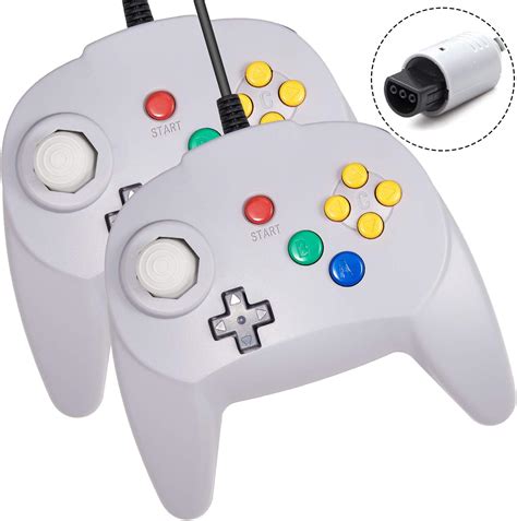 Amazon.com: KIWITATA 2 Pack Retro N64 Controller, kiwitatá Mini N64 ...