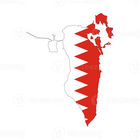 Bahrain Flag Map 25222519 PNG