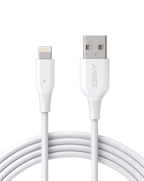 Anker Powerline Lightning Cable (6ft), Apple MFi Certified USB Charge ...