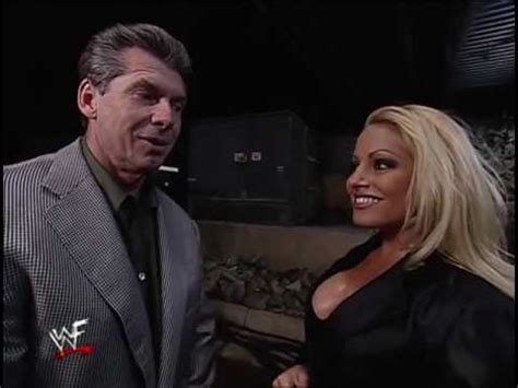 Trish Stratus & Vince McMahon Have A Chat Outside - YouTube