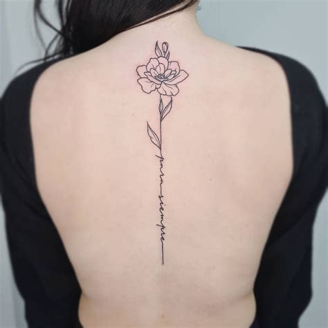 Discover 51+ floral spine tattoo best - in.cdgdbentre