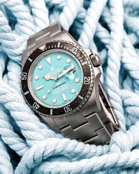 DiW Rolex Tiffany Blue Submariner AQUAMARINE Best Seller 🚀 | Rolex ...