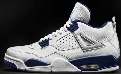 Air Jordan 4 Retro LS White/Legend Blue-Midnight Navy | Jordan | Sole Collector