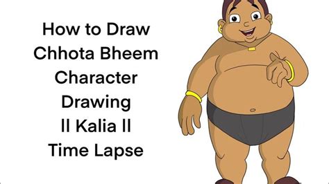 How to Draw || Chhota Bheem || Character Drawing || Kalia || Time Lapse ...