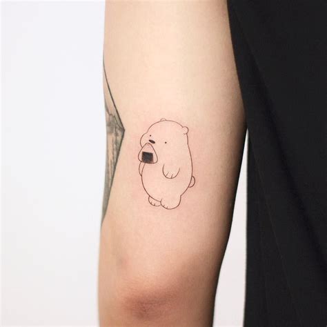 Adorable We Bare Bears Tattoo Design