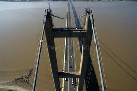 Aerial View of Humber Bridge Stock Image - Image of single, highway: 250036063