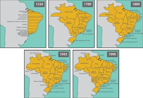 Como foi estabelecida a divisão dos estados brasileiros? | Mapa américa ...