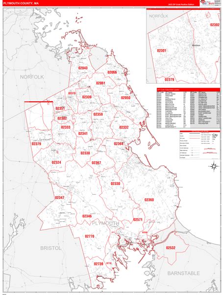 Maps of Plymouth County Massachusetts - marketmaps.com