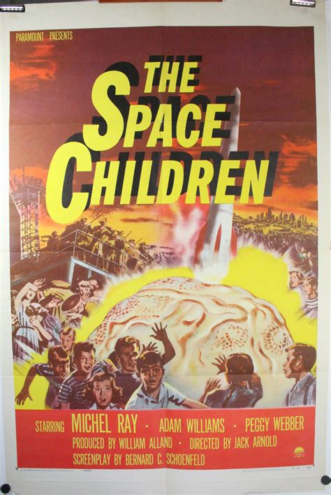 THE SPACE CHILDREN, Jack Arnold 1950s Sci-Fi Original Movie Poster ...