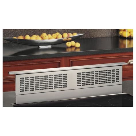 GE 30-in Telescoping Black Downdraft Range Hood in the Downdraft Range ...