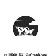 Vector Art - Cow logo vector illustration templat. EPS clipart gg125051804 - GoGraph
