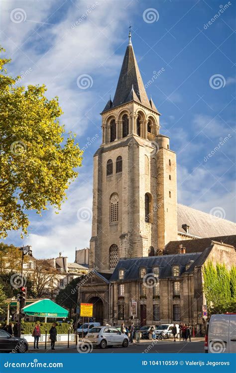 Church St Germain des Pres editorial stock image. Image of church ...