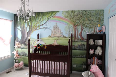 My favorite baby room mural... the enchanted forest Nature Themed Nursery, Princess Nursery ...