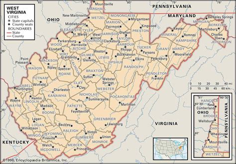 Wv Map Of Counties