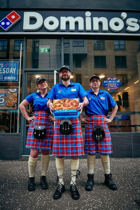 Domino’s celebrates new store opening in Glasgow by turning staff ...