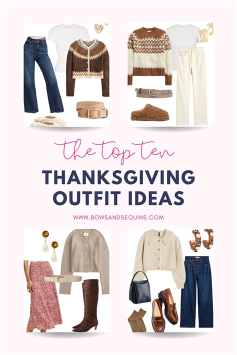 Thanksgiving Day Outfits — bows & sequins