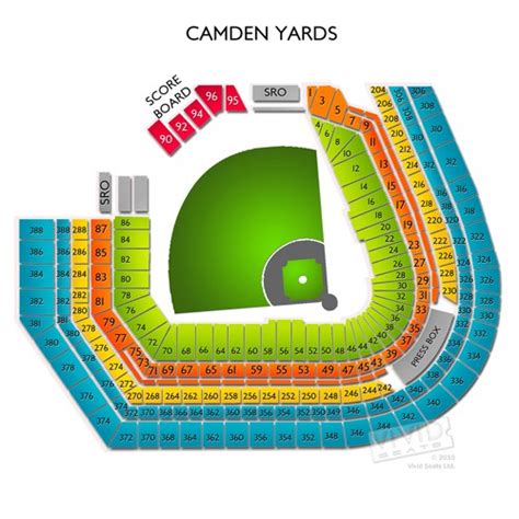 camden yards seating chart