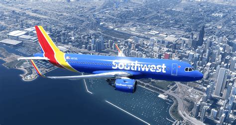 Southwest A320Neo - New Livery [8K} v1.0 - MSFS2020 Liveries Mod