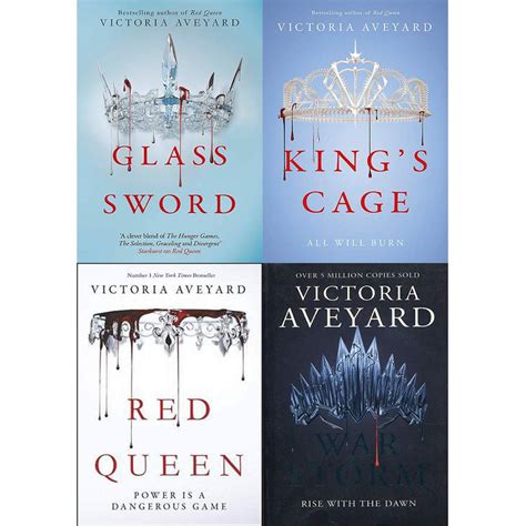 Red Queen Series 4 Books Collection Set Victoria Aveyard Red Queen, Gl ...